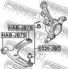 FEBEST HAB-JB7S Control Arm-/Trailing Arm Bush